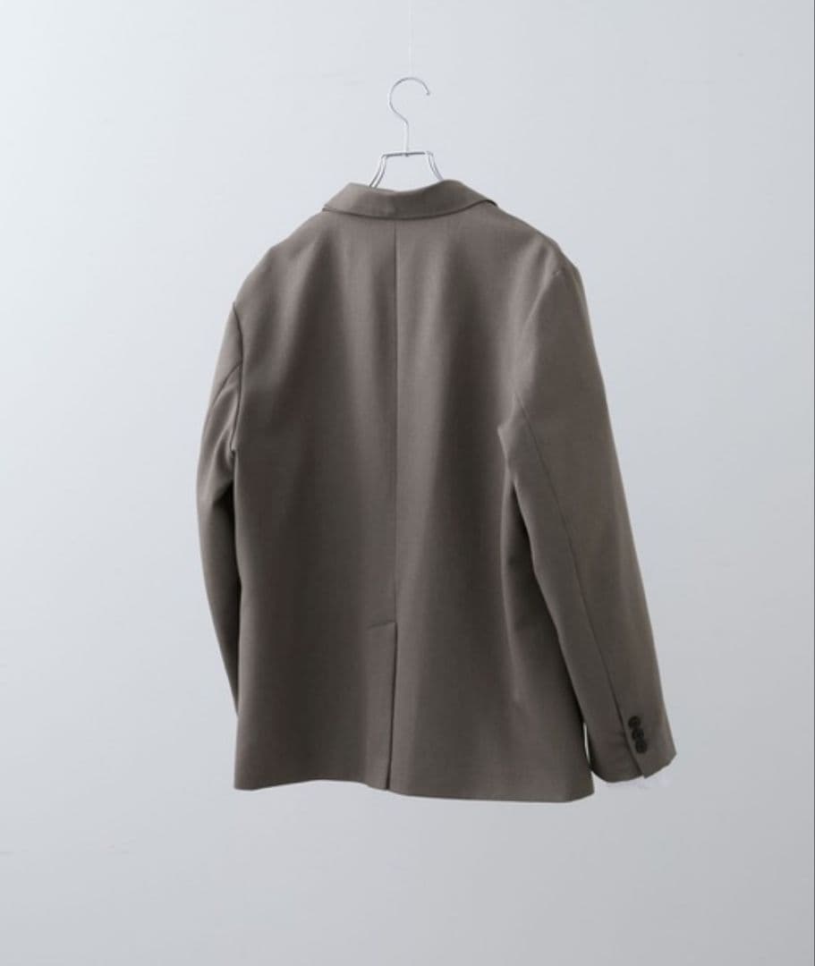 【CLEL 】プライムTR ダブルラペルテーラードジャケット　杢ベージュ（XS）