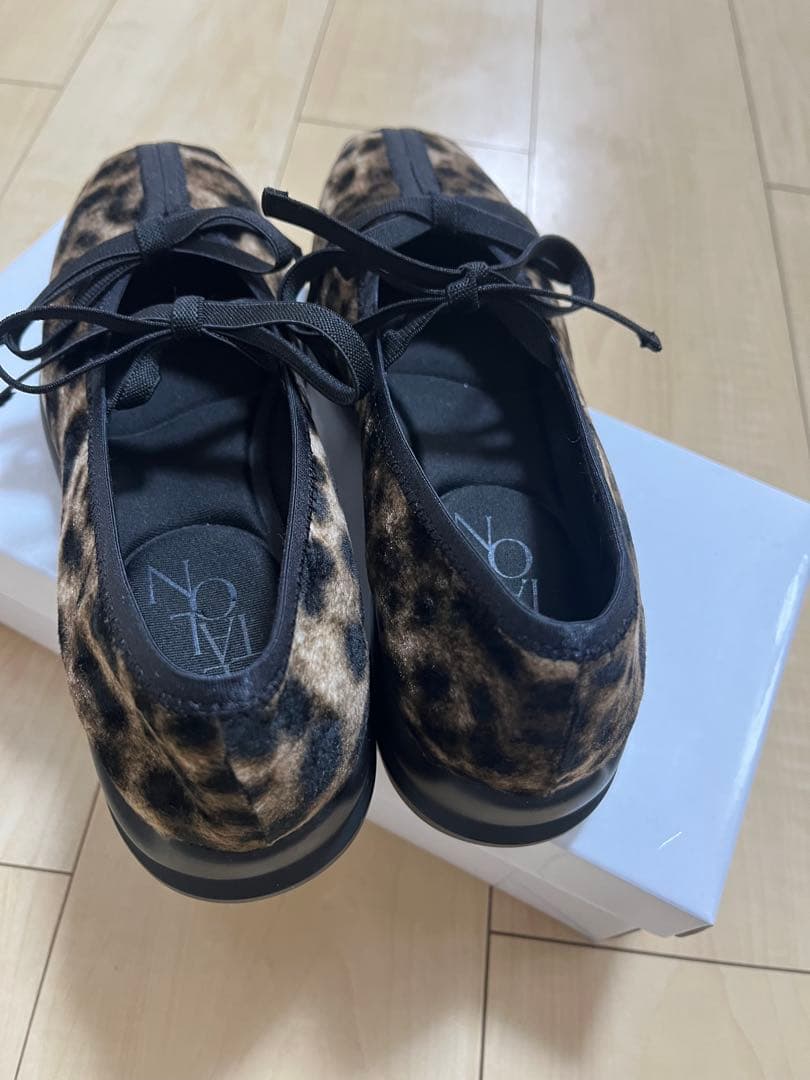 LE TALON ダブルリボンバレリーナ　レオパード　24cm