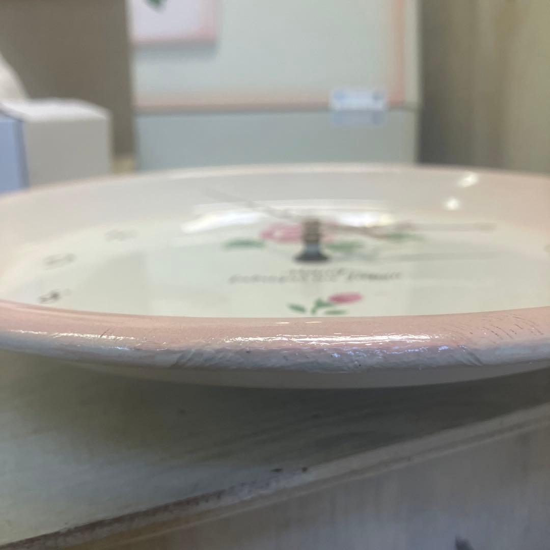 訳あり　レア物　マニーローズ　ホーローウォールクロック