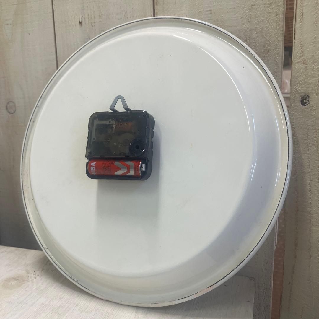 訳あり　レア物　マニーローズ　ホーローウォールクロック