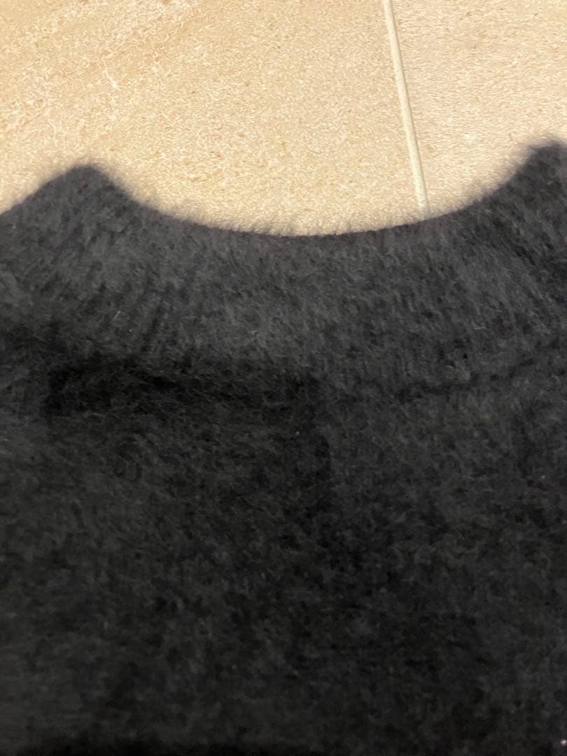 デプレ　カシミヤフォックス　ニットベスト　ブラック