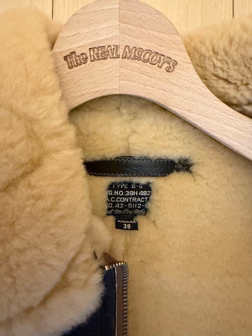 新品同様　THE REAL McCOY'S リアルマッコイズ　B-6サイズ38