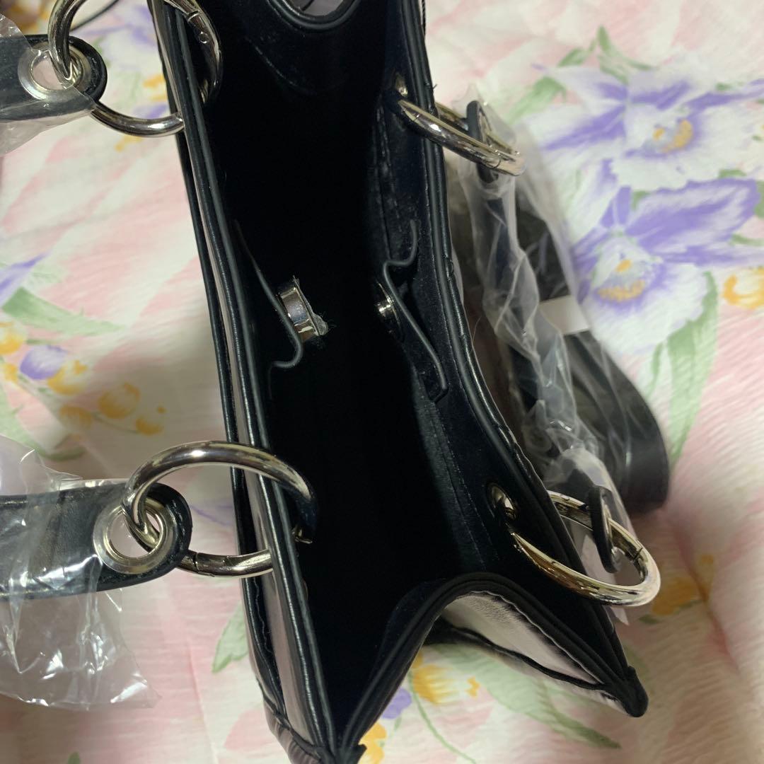 あまね Piumリボン付きキルティングバッグ