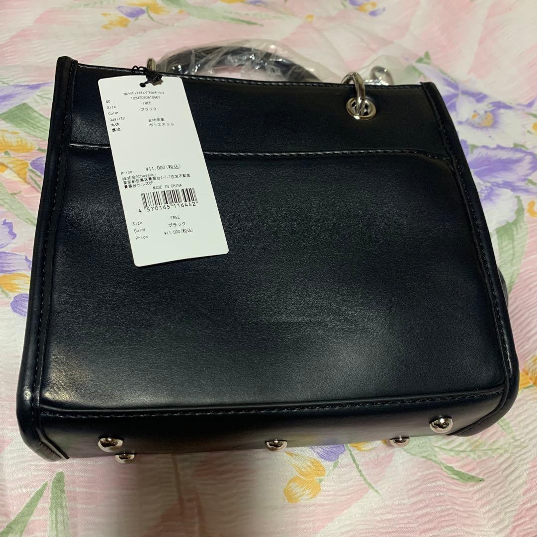 あまね Piumリボン付きキルティングバッグ