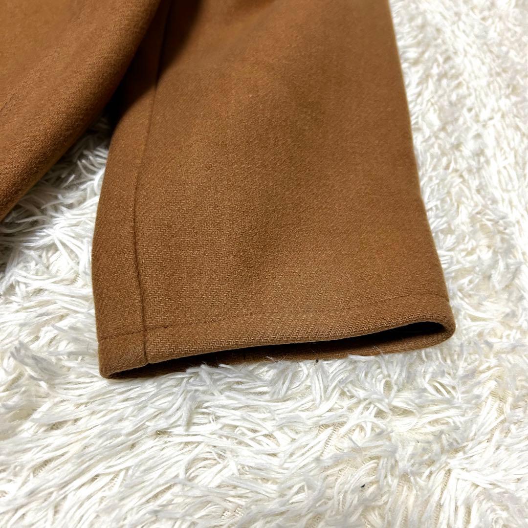 美品　AURALEE ヘビーメルトンコート　ユニセックス　フード　キャメル　1