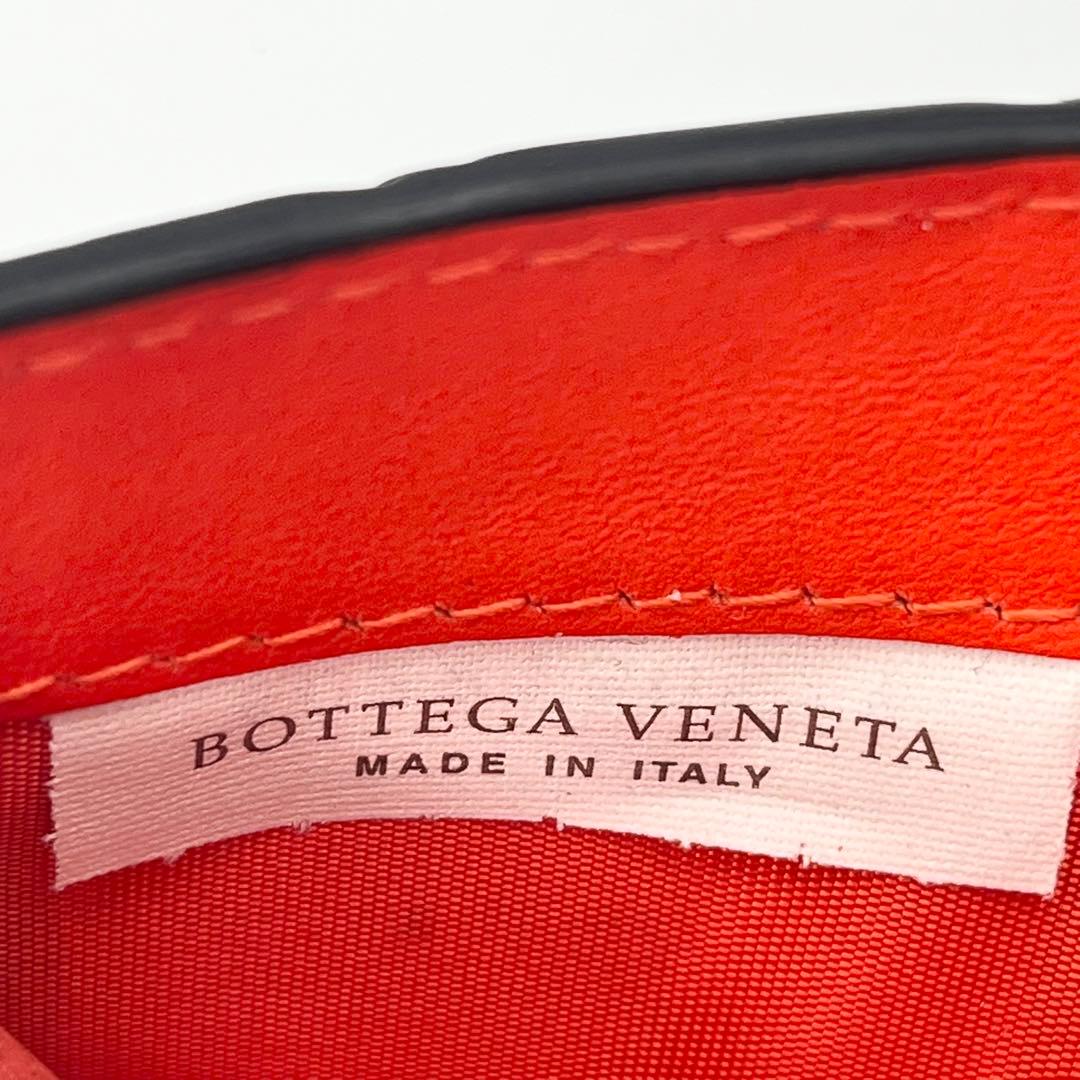 【美品/付属品完備】ボッテガヴェネタ　マネークリップ　黒×オレンジ　イントレ