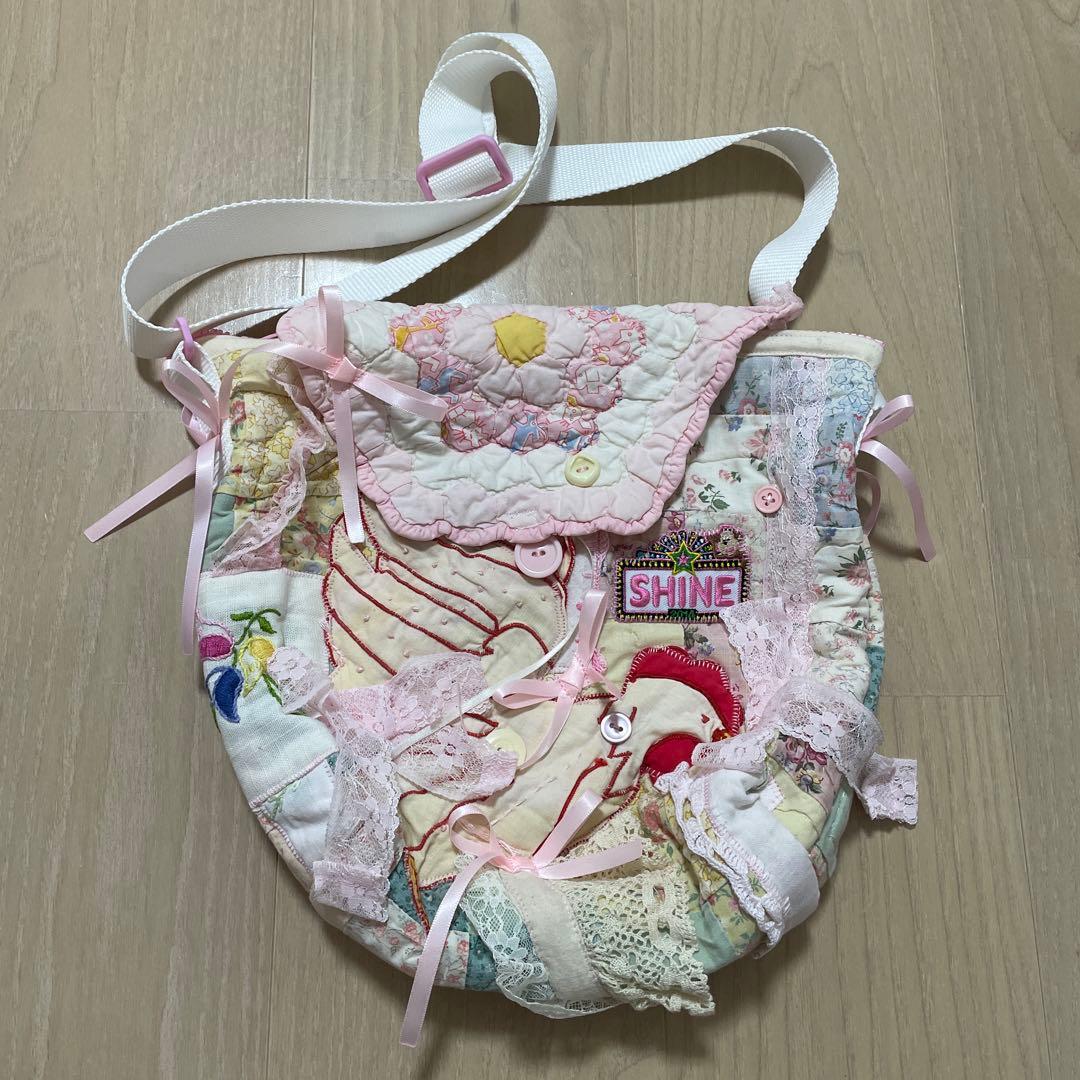 グニフニ♡にわとりさんのキルトショルダーバッグ