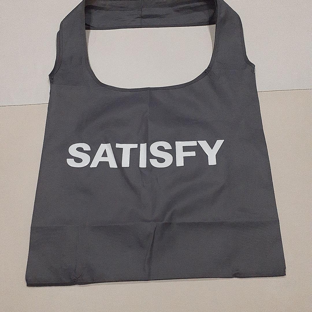 SATISFY ロゴ エコバッグ グレー