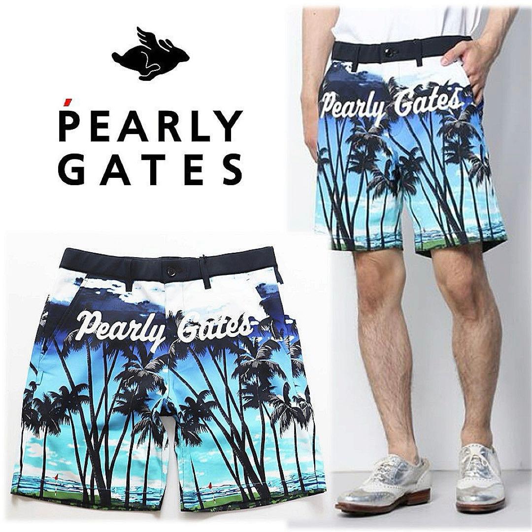 《パーリーゲイツ》新品 ドビーストレッチ ショートパンツ 5(W82~86)