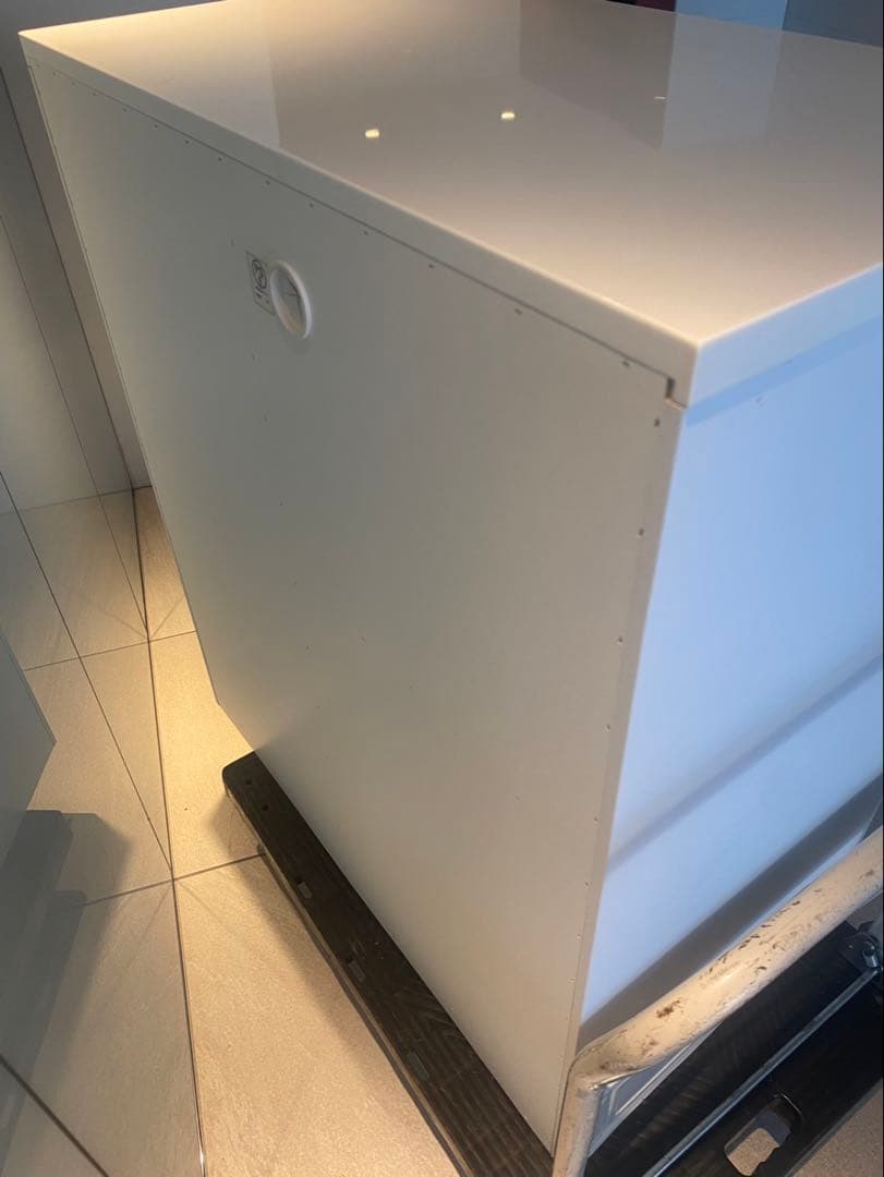 ニトリ　SP201 木製レンジボード　ホワイト　幅88 高さ101 食器棚