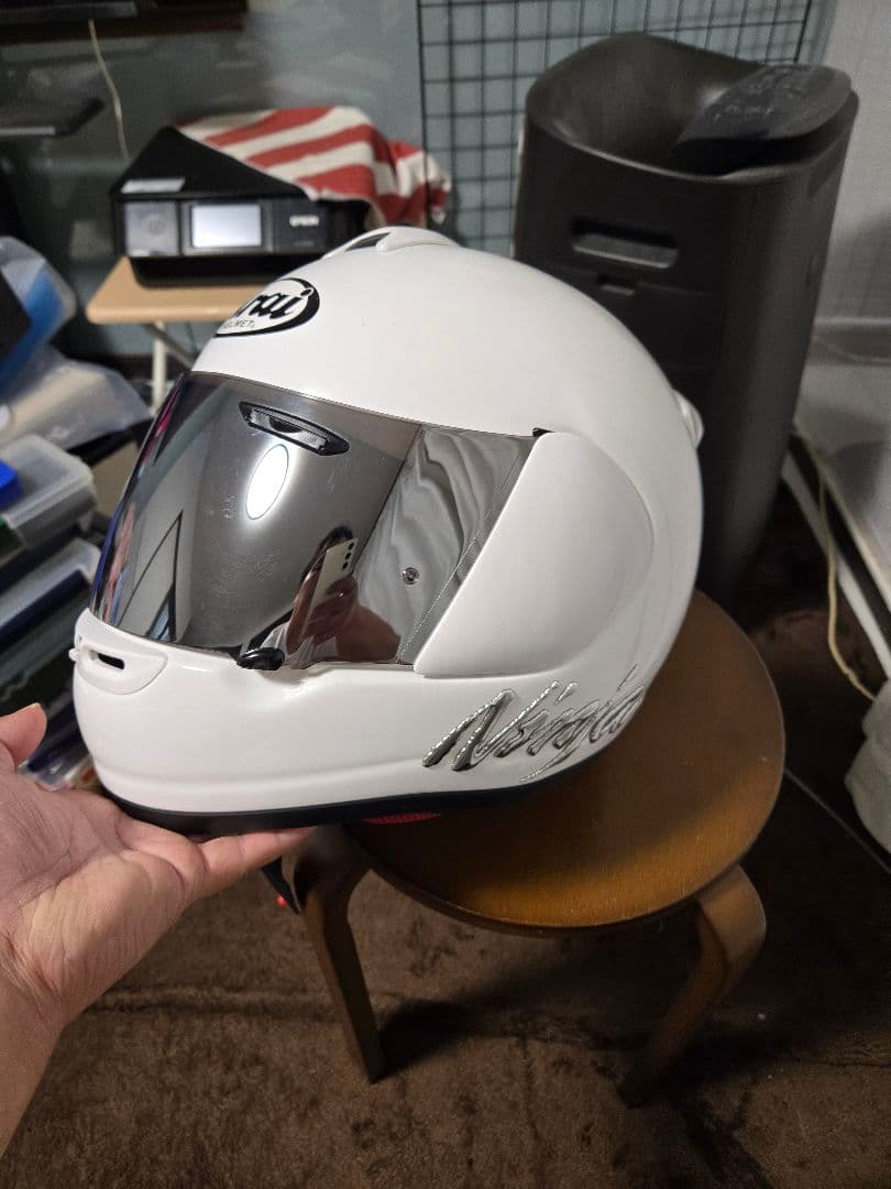 Arai ヘルメット ホワイト モンスターグリーン