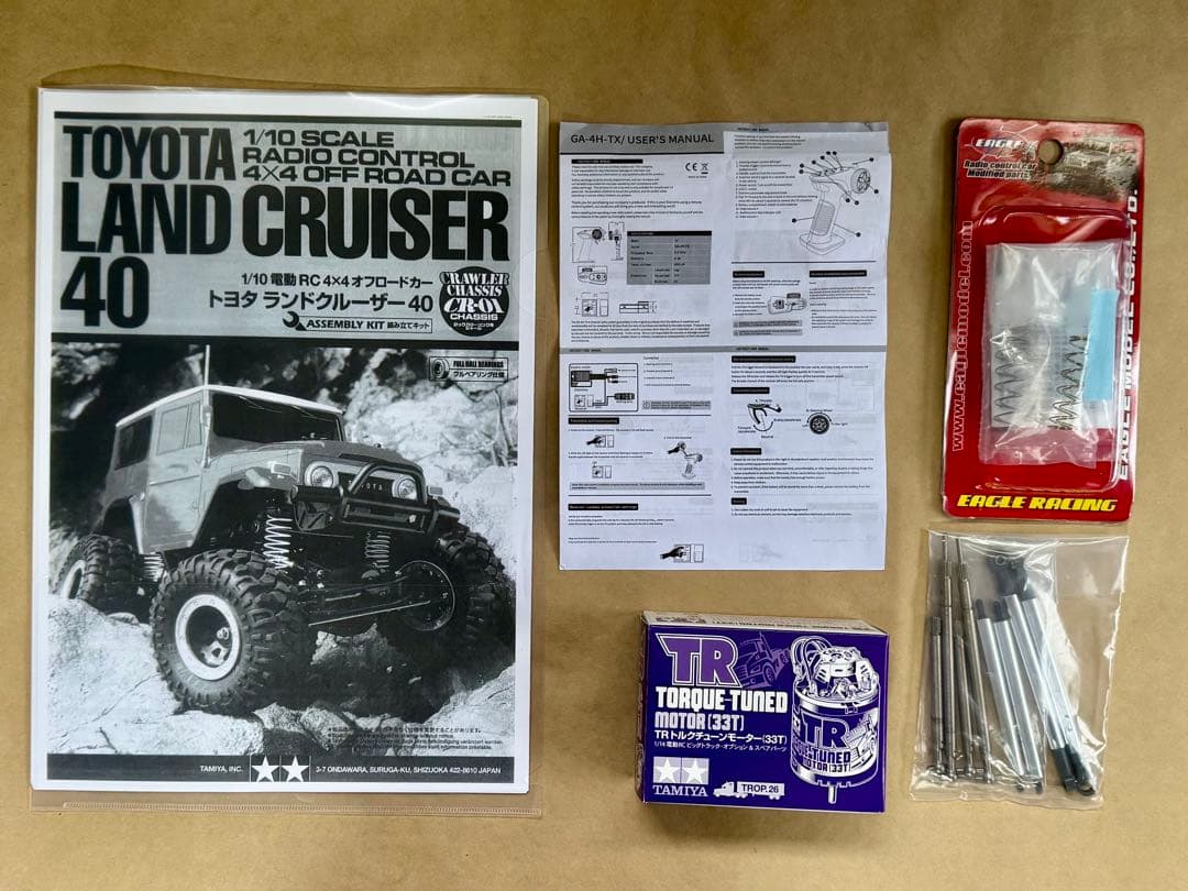 完動品 タミヤ CR-01 ランクル40 オプションパーツ多数 フルセット