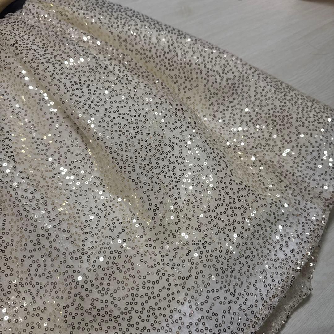 Drescco ドレスコ　ゴールドスパンコール レースドレス 130 フォーマル