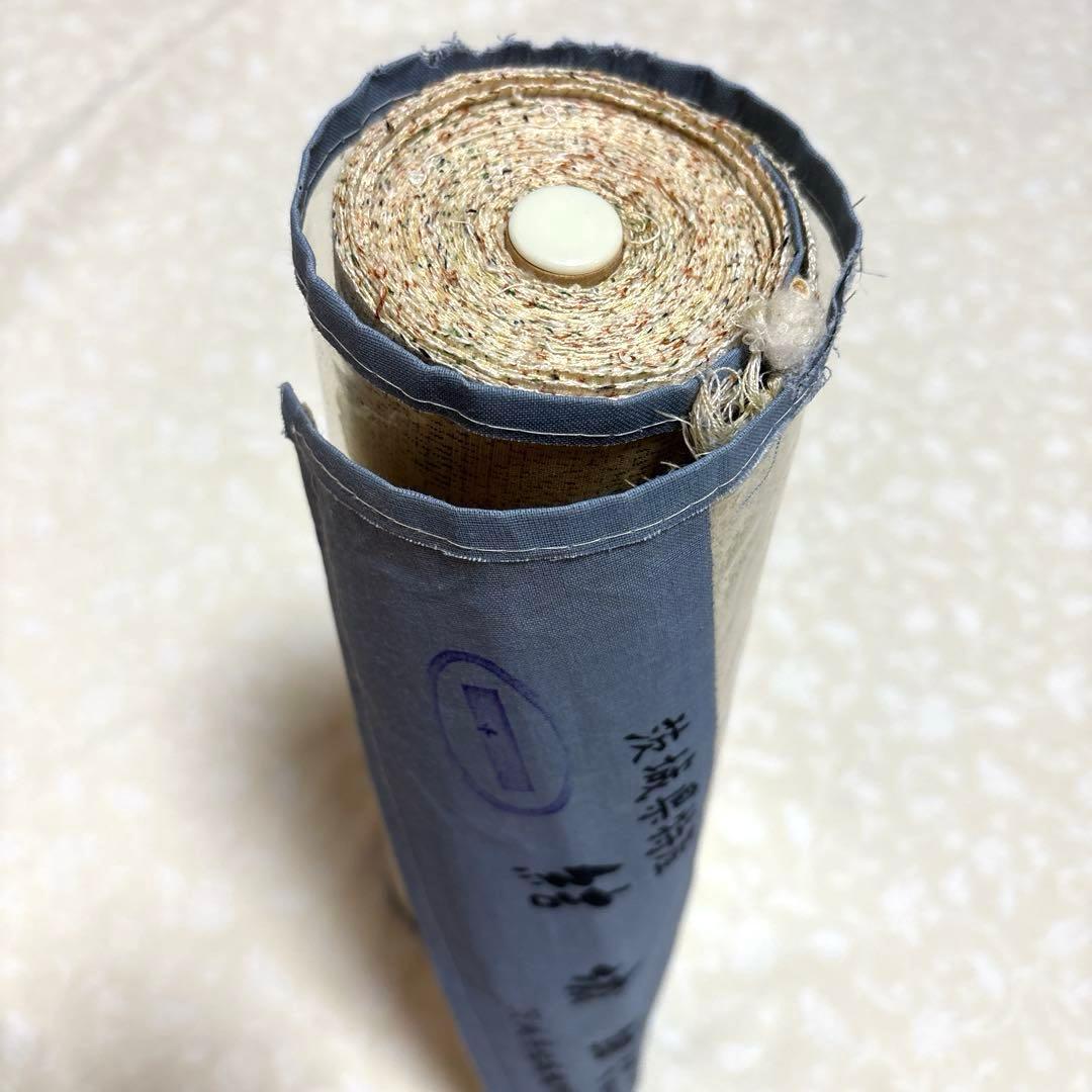 新品　本場結城紬反物　証紙あり　コーディネートしやすい色・柄