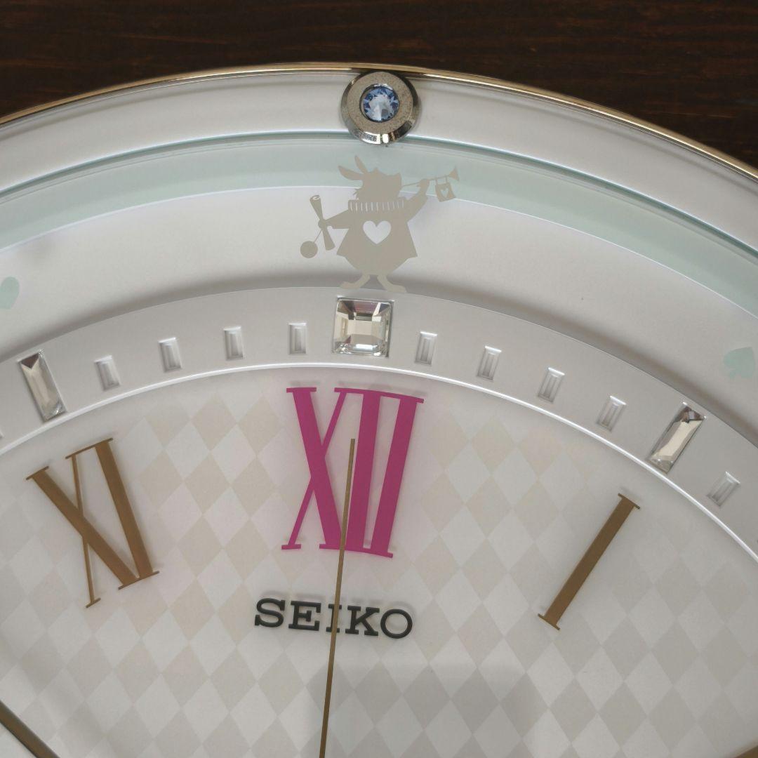 SEIKO セイコー ディズニー 電波 掛け時計 ふしぎの国のアリスFS509W