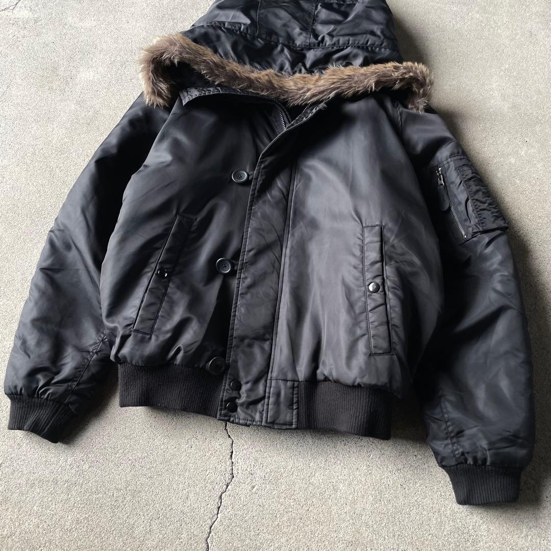 ジャケット・アウター N2B flight bomber jacket N-2B black L