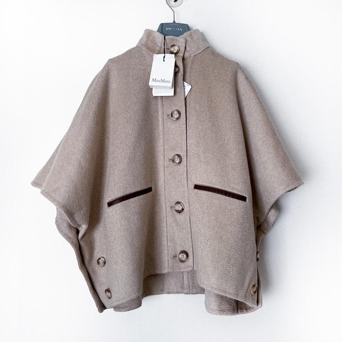 h*m様 MaxMara マックスマーラのポンチョ　トップス　カシミヤ100%