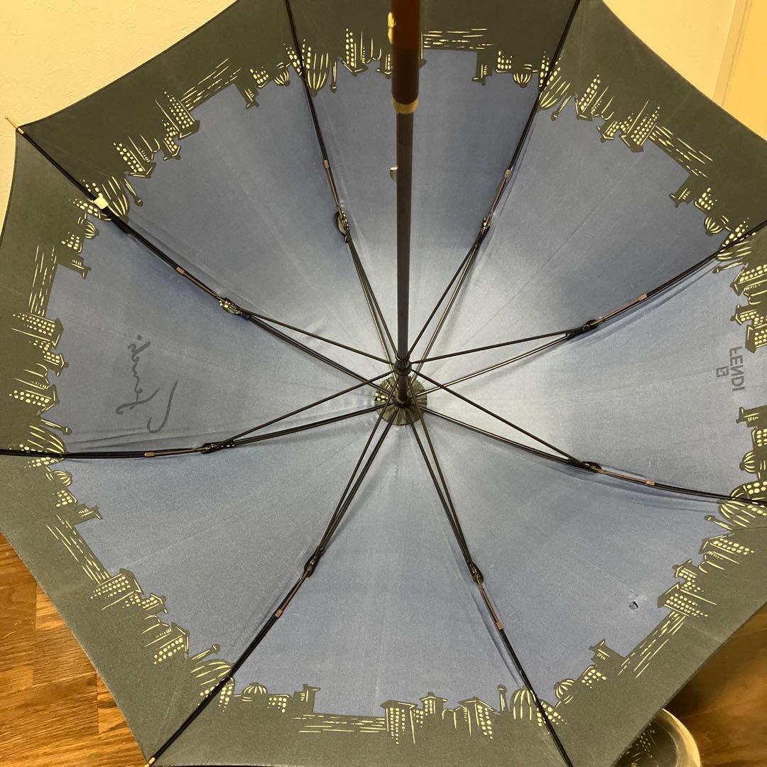【美品】フェンディ　長傘　イタリア夜景柄