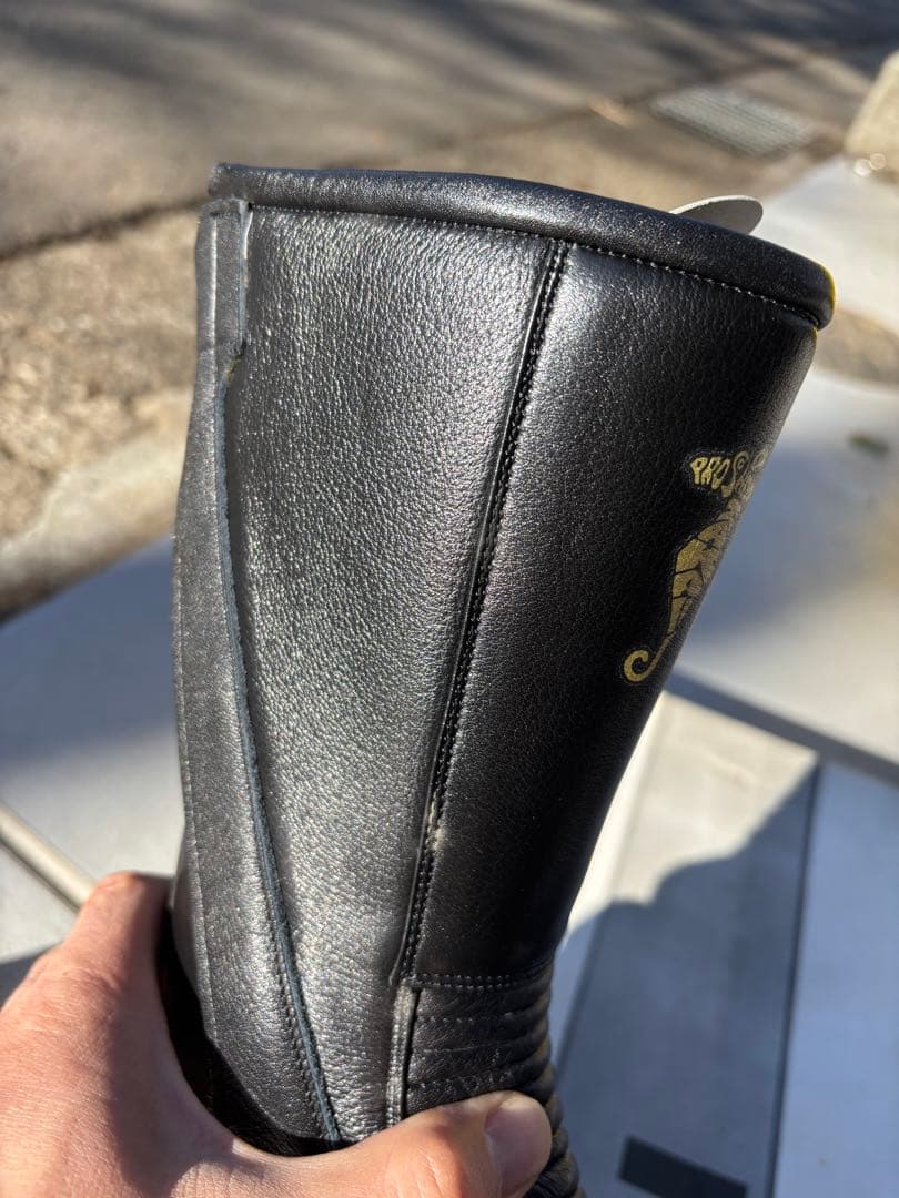 【新品未使用】プロショップタカイ ブラック ブーツ 当時物 27cm