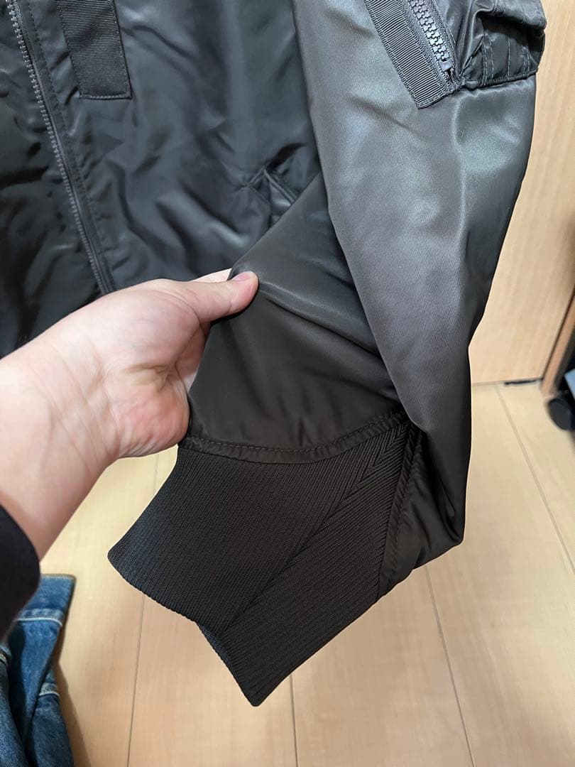 UNIQLO ジルサンダー　+J ハイブリッドダウン ma-1 カーキ　4xl