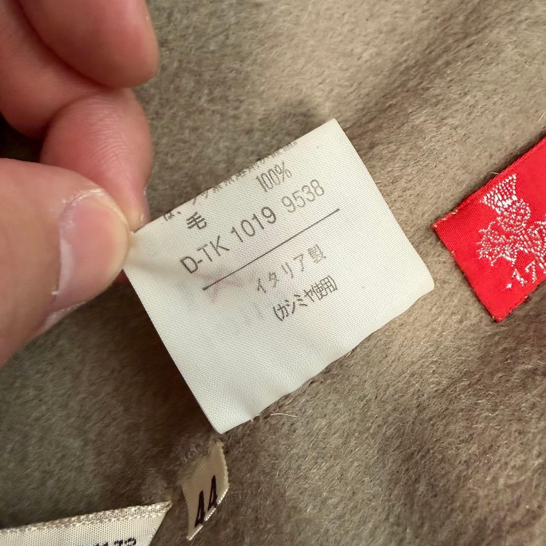 極美品XLサイズ相当　カシミヤ100% PIACENZA チェスターコート