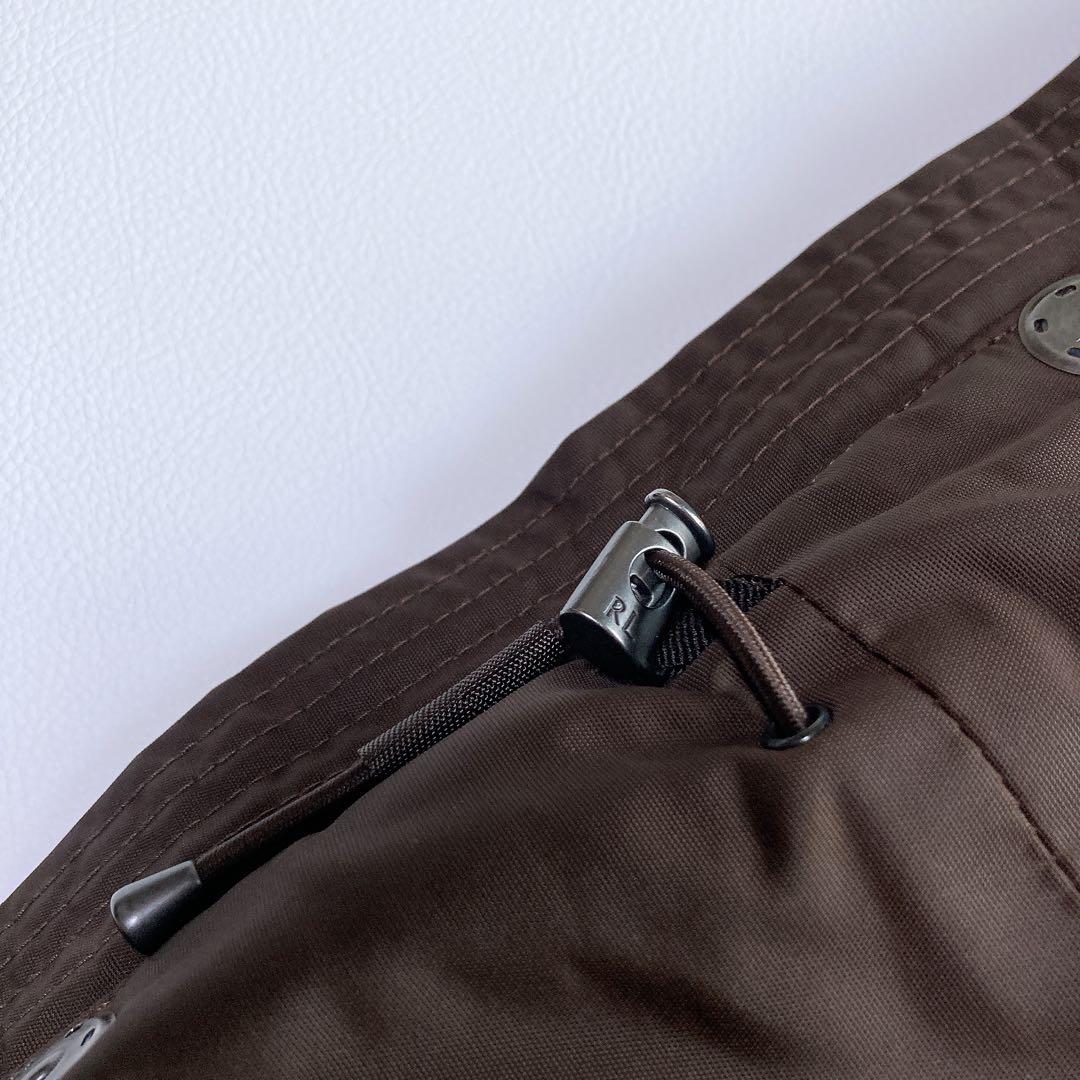 ラルフローレンブラックレーベル ミリタリージャケット ナイロンコート 茶 S