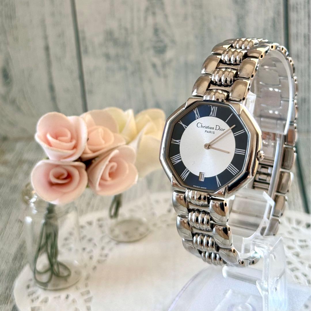 【電池交換済み】Christian Dior ディオール オクタゴン 腕時計
