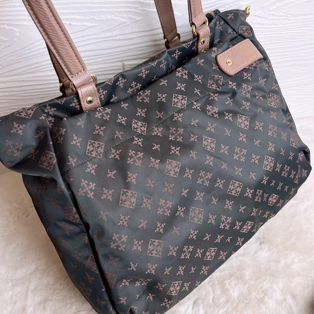 新品☆russet ラシット ショルダーバッグ ナイロン グレー ポーチ2点.