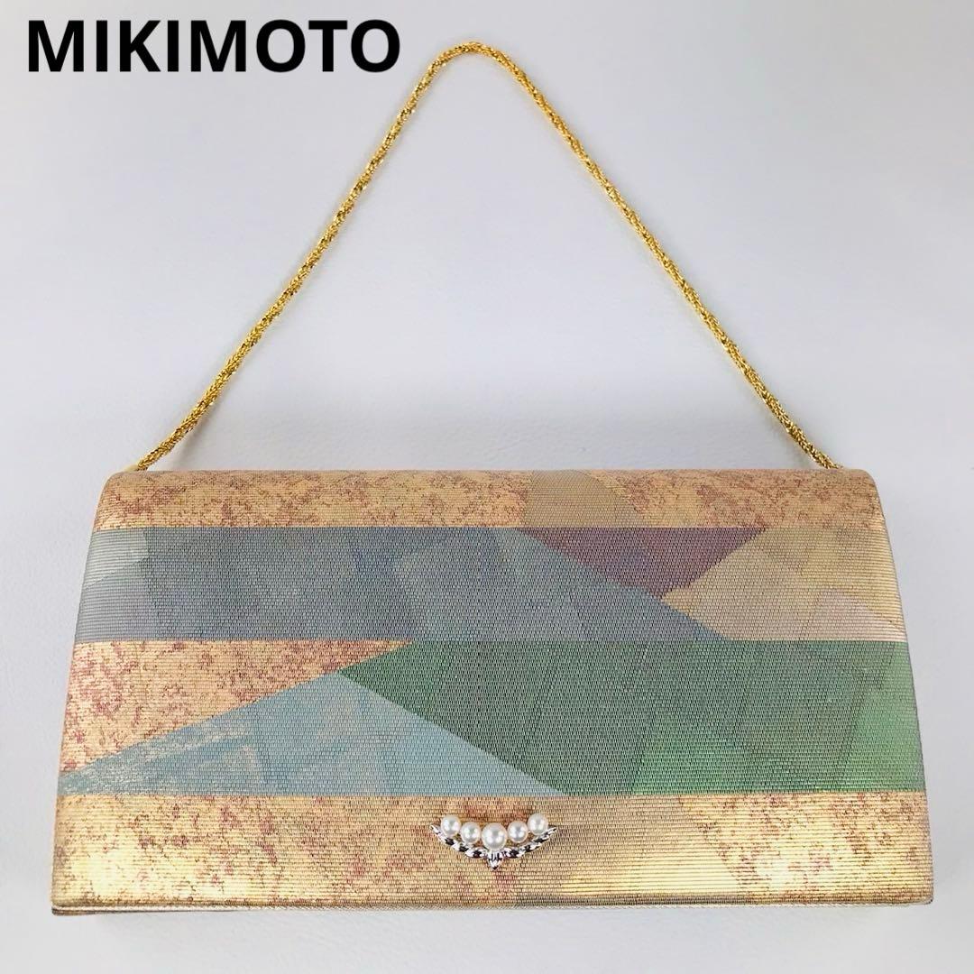 極美品　MIKIMOTO ミキモト クラッチバッグ　和装バッグ　パール　着物