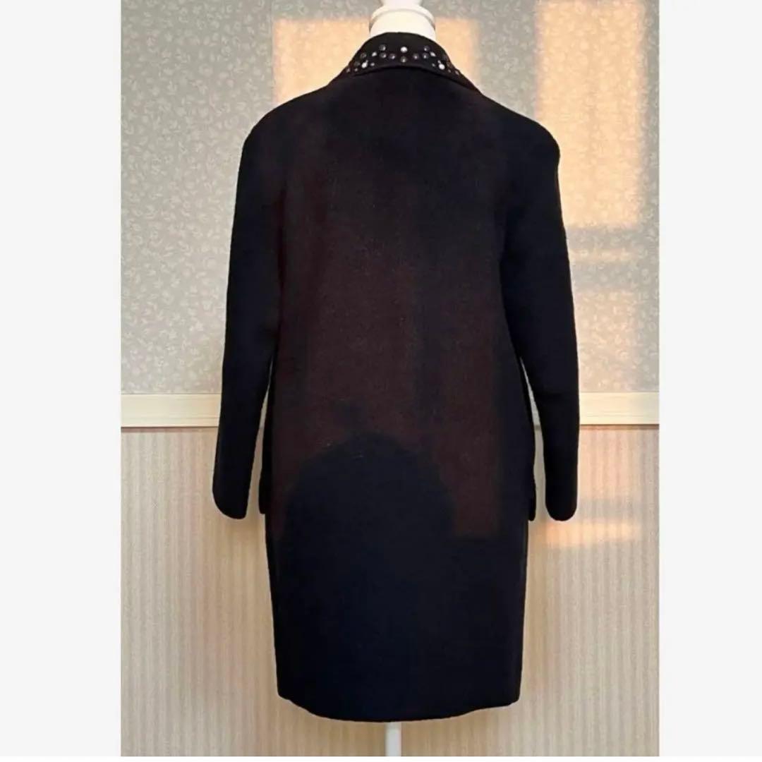 超美品♪ coach 控えめビジュースタッズが素敵な♪ ウールモヘアコート