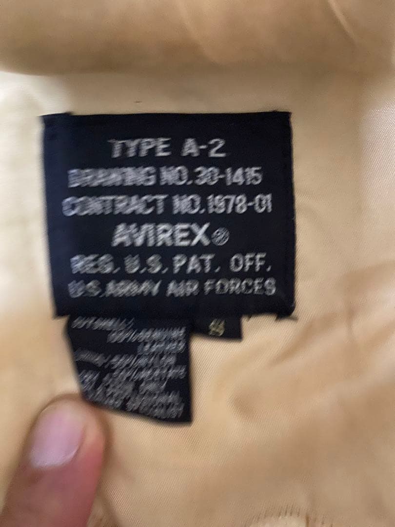 AVIREX レザージャケット ブラック