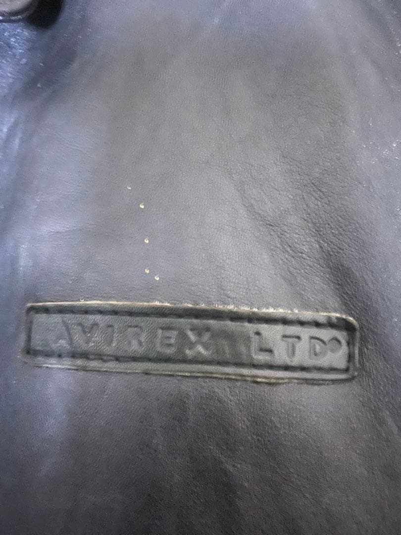 AVIREX レザージャケット ブラック