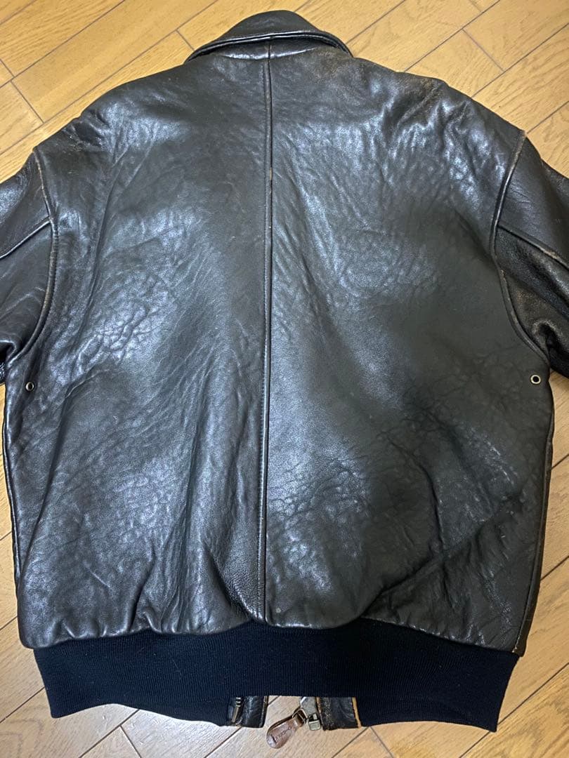 AVIREX レザージャケット ブラック