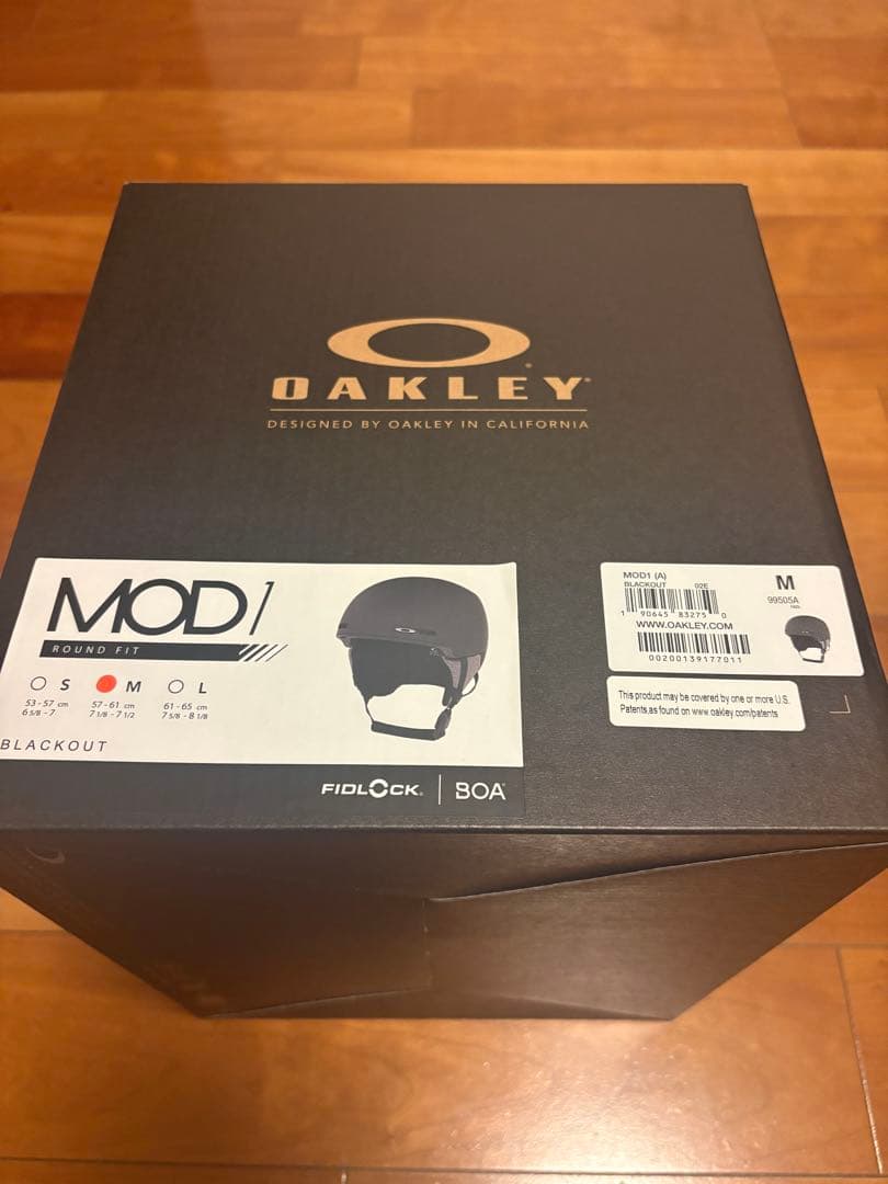 【美品】OAKLEY MOD1 ASIA FITブラック　M（57-61cm）