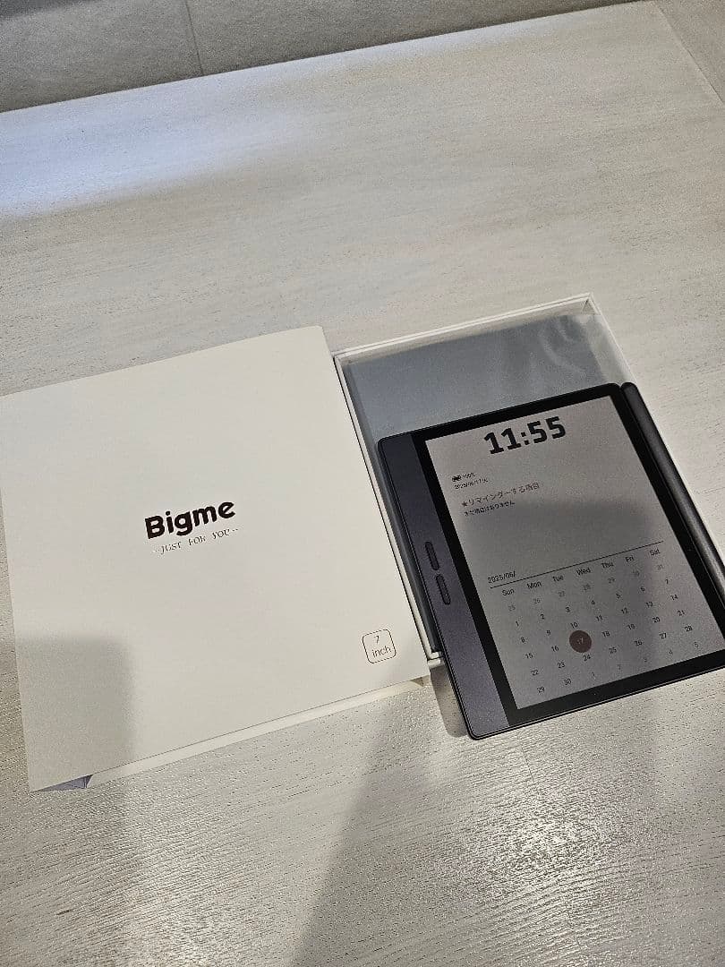 ほぼ未使用　Bigme B7　業者にて保護フィルム貼付