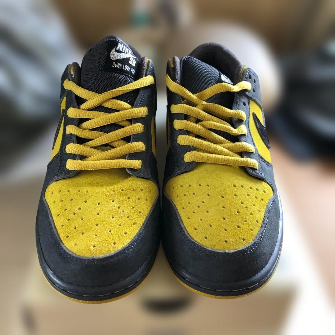 Nike SB Dunk Low グレー/イエロー 26.5cm