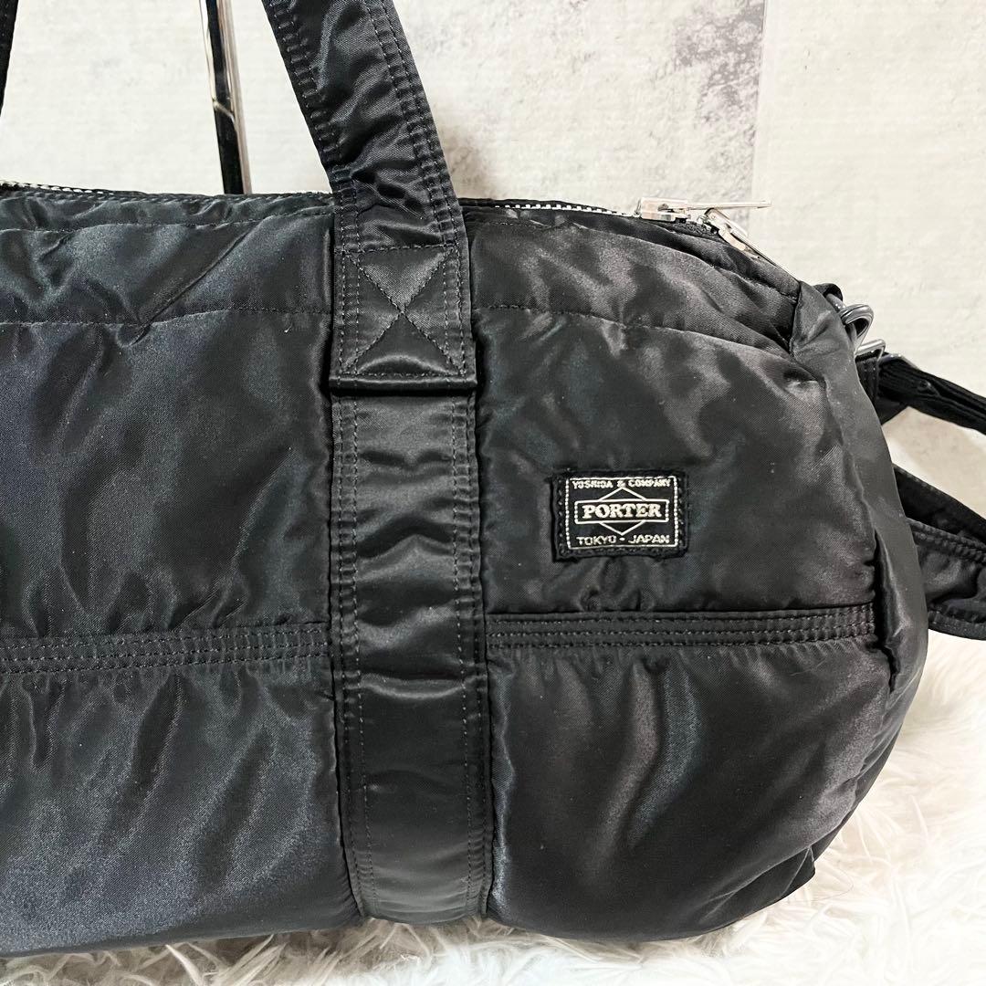 極美品　廃盤 ポーター タンカー ボストンバッグ2way ブラック