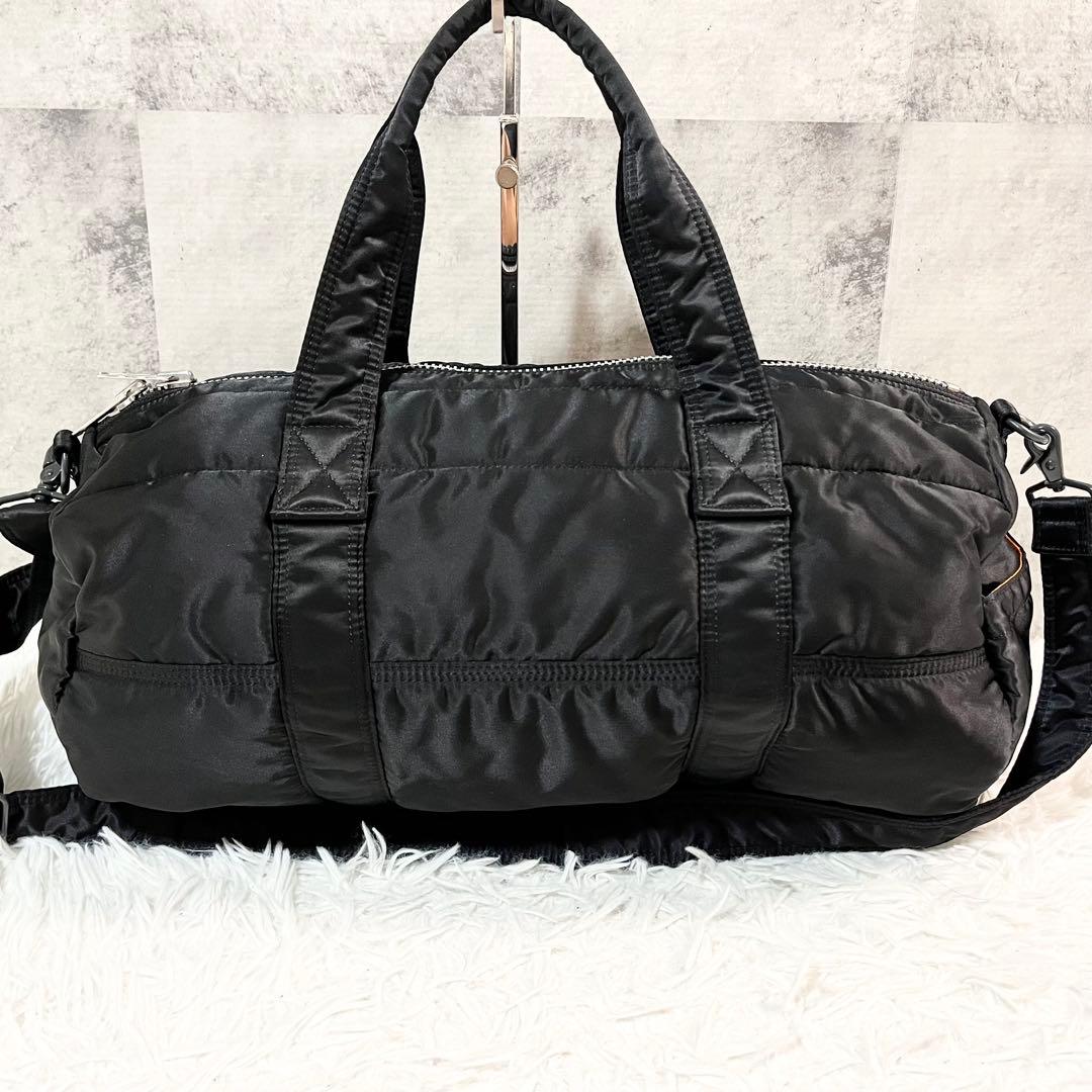 極美品　廃盤 ポーター タンカー ボストンバッグ2way ブラック