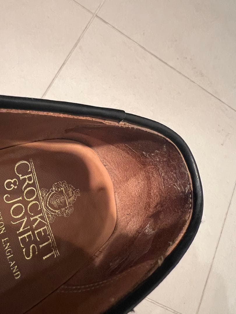 CROCKETT & JONES ブラックローファー