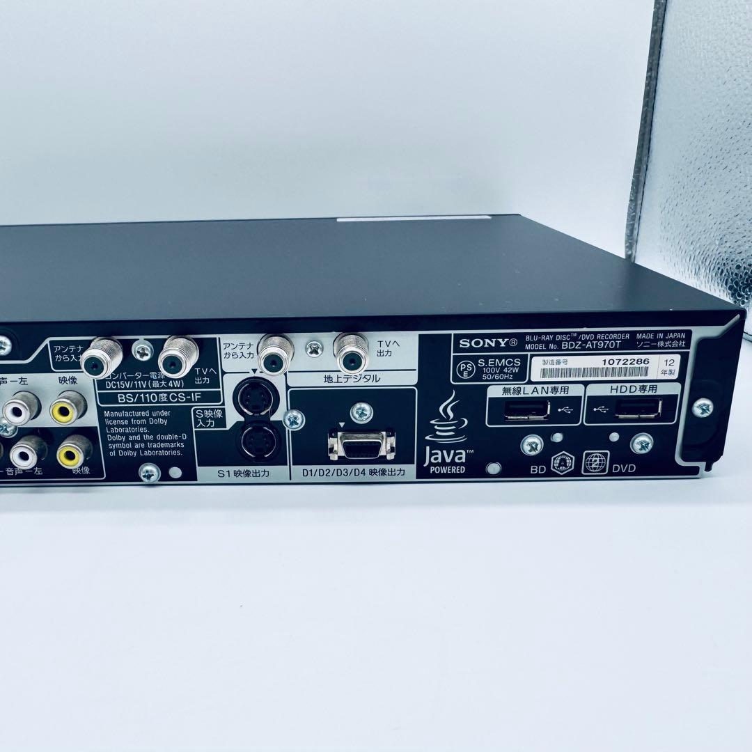 16 SONY ブルーレイレコーダー BDZ-AT970T 純正リモコン