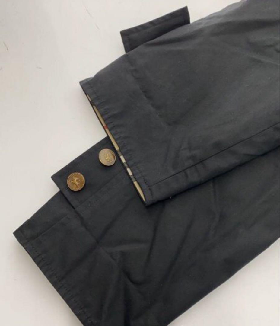 希少　一枚袖　金タグ　バーバリー コート ノバチェック ブラック　ベルト　美品