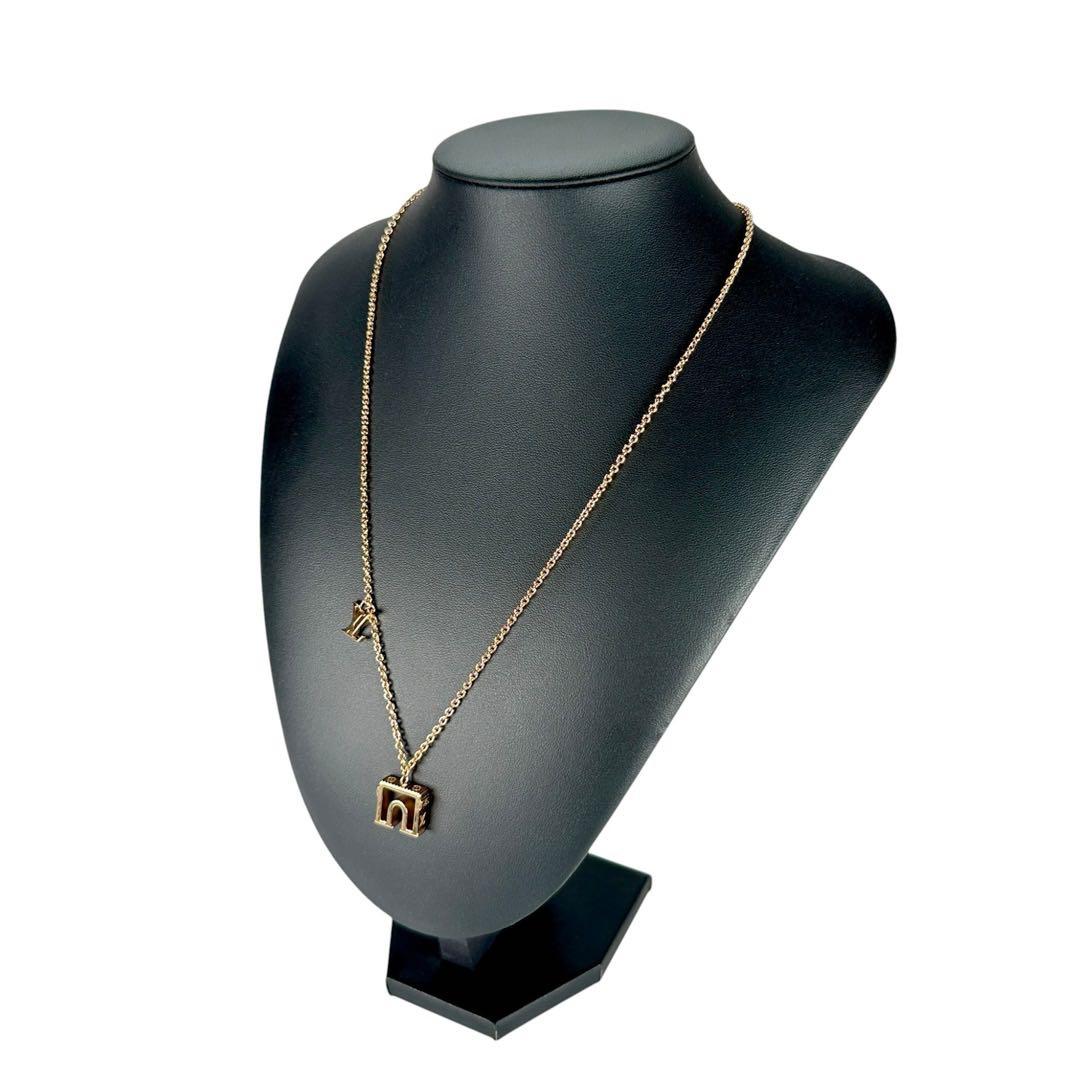 ☘️ 美品 希少 ルイヴィトン ネックレス パリ ローズゴールド 凱旋門 ☘️