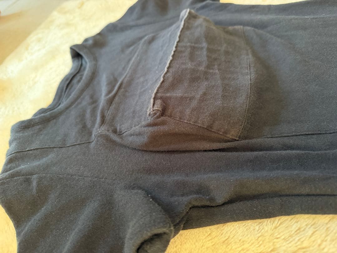 20471120 トライヴェンティ　黒　半袖　Tシャツ 立体　原宿　レア　古着