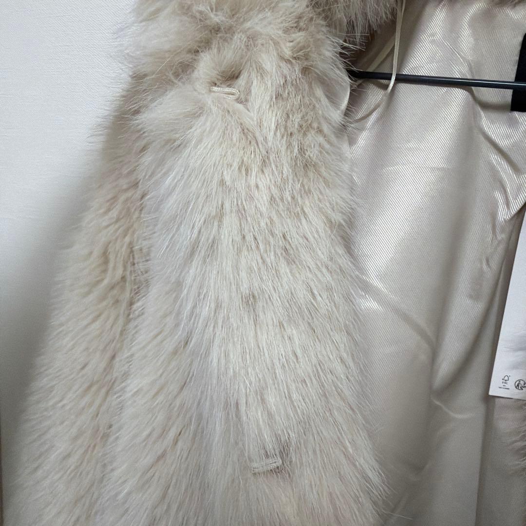 【完売商品 タグ付き 】ZARA ショートフェイクファーコート M