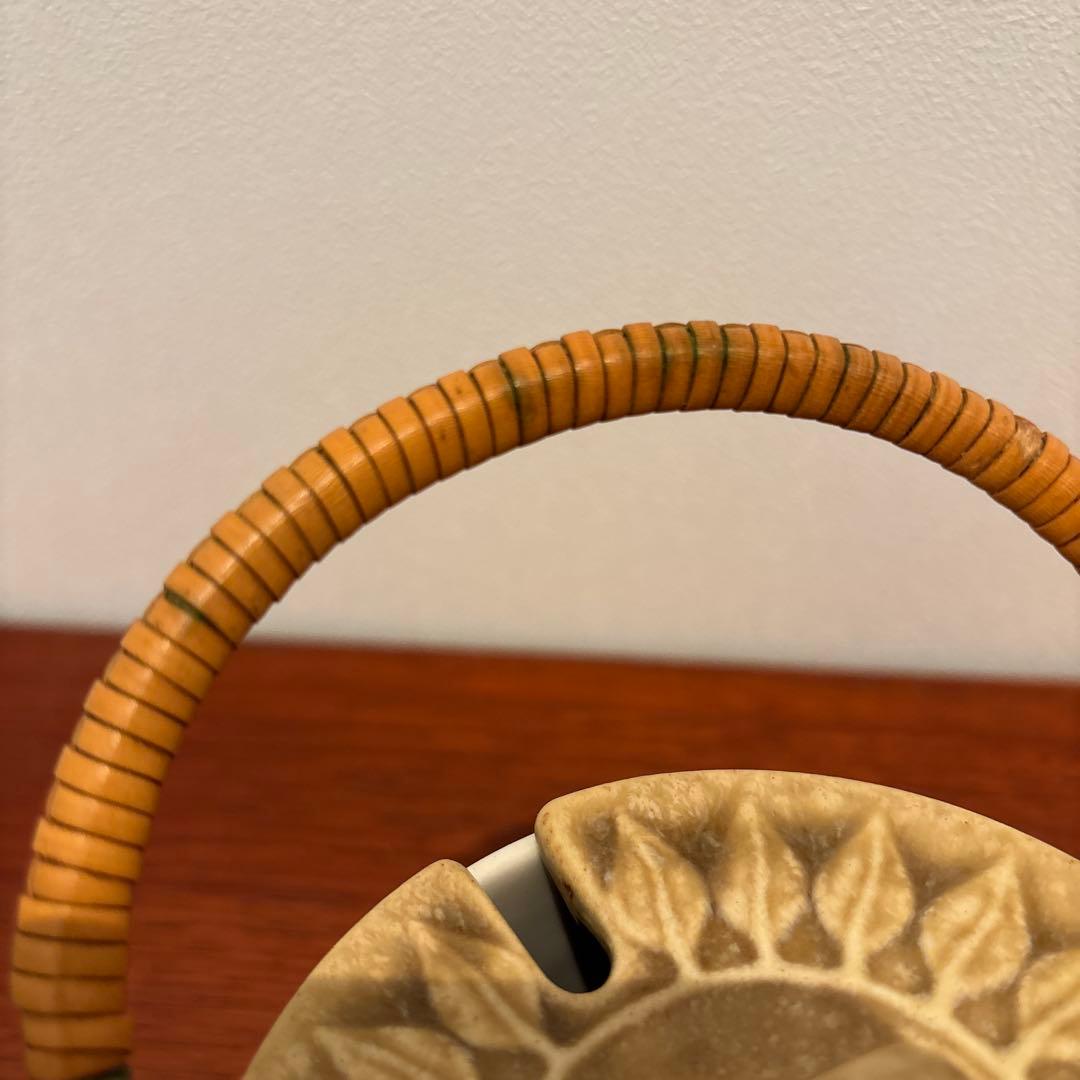 北欧ヴィンテージ　クイストゴー　レリーフ　シュガーポット　シール付き