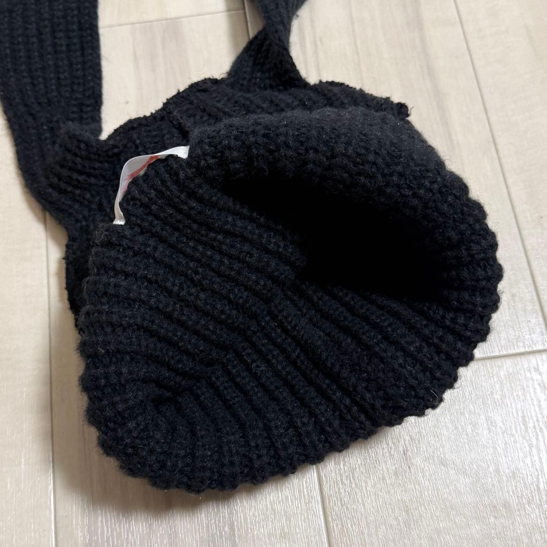 LOVERBOY ウサギ耳ニット帽 ブラック