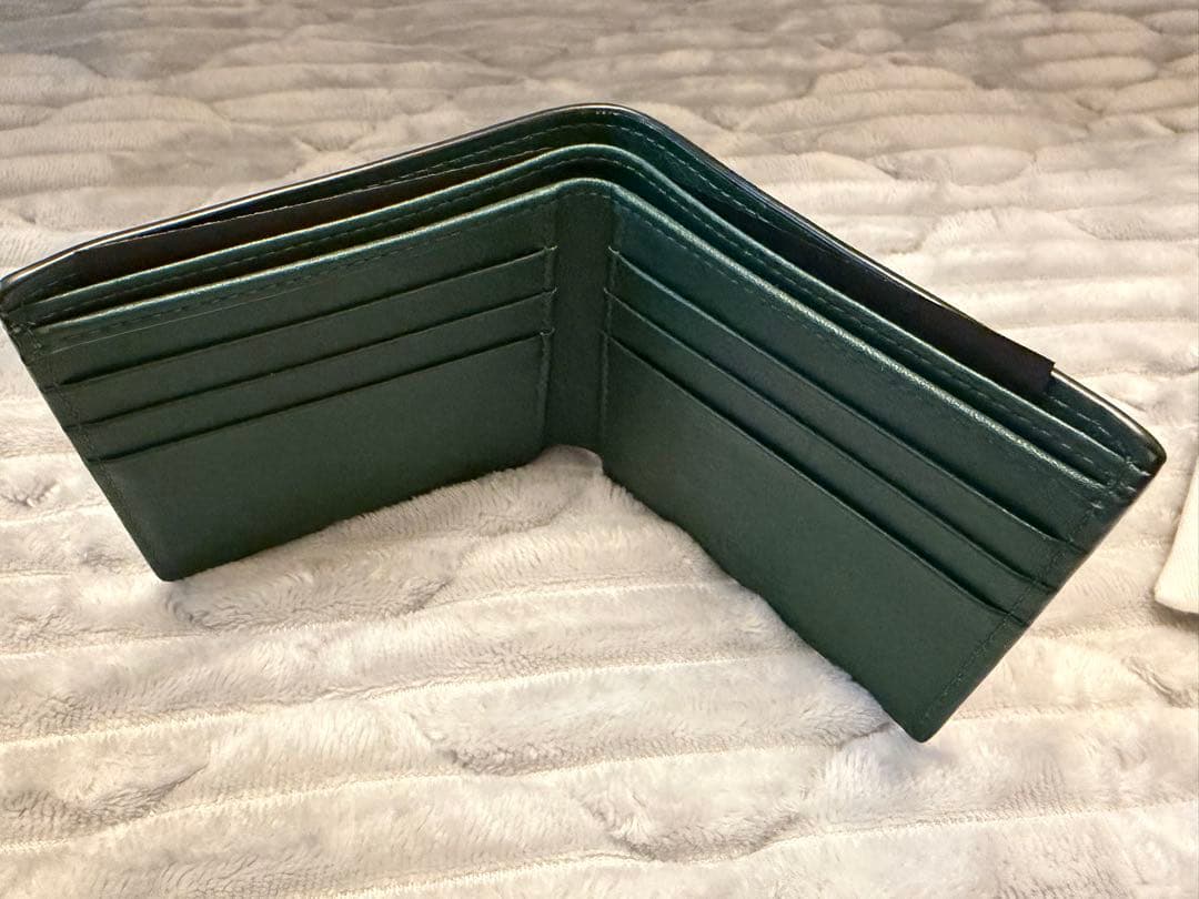 《最値下げ》VERSACE グリーン 二つ折り財布