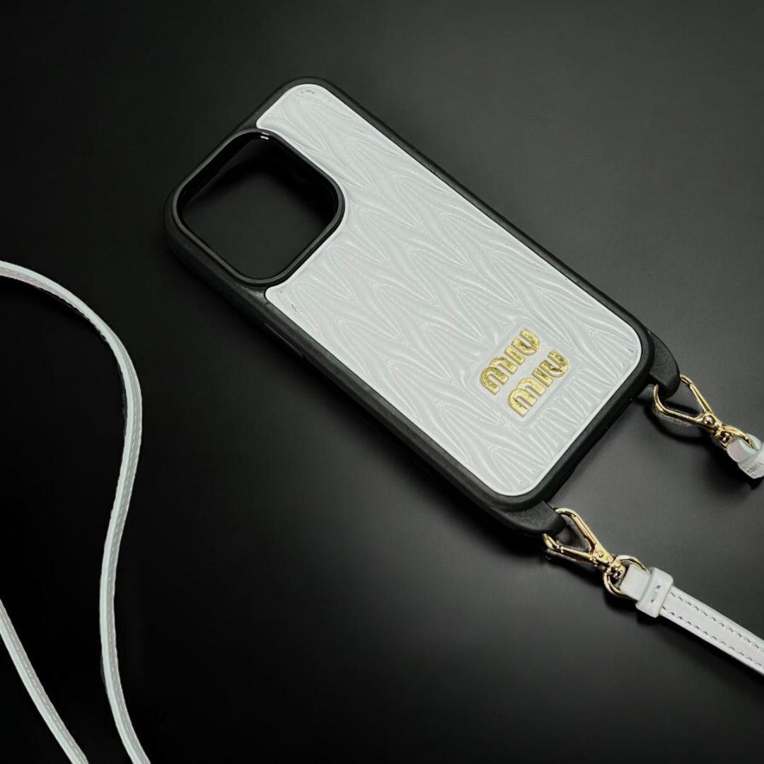 ✨正規品＆極美品‼️✨ ミュウミュウ iPhone 14Pro スマホケース