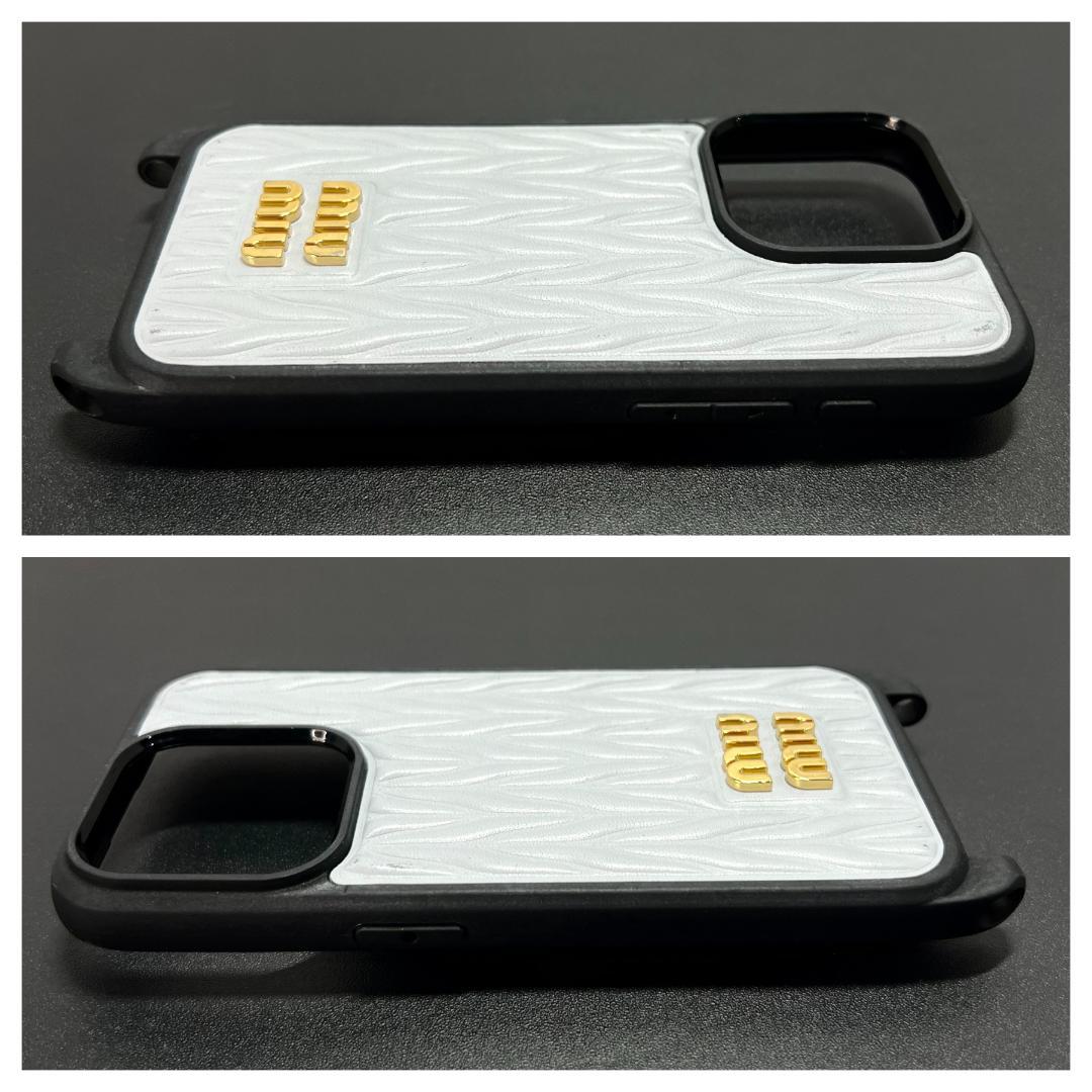 ✨正規品＆極美品‼️✨ ミュウミュウ iPhone 14Pro スマホケース
