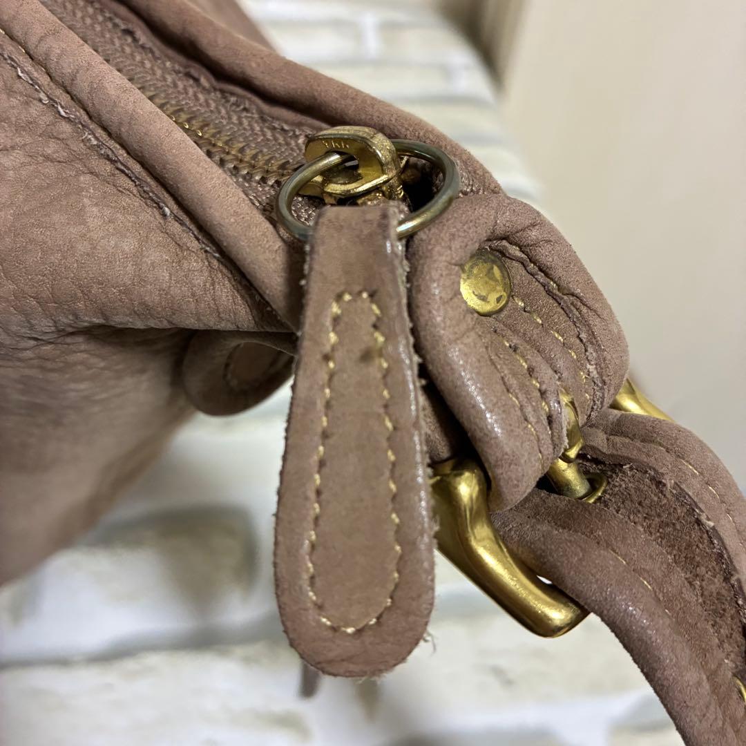 【希少品✨️】オールドコーチ ミニショルダーバッグ レザー 巾着型 円型 4954